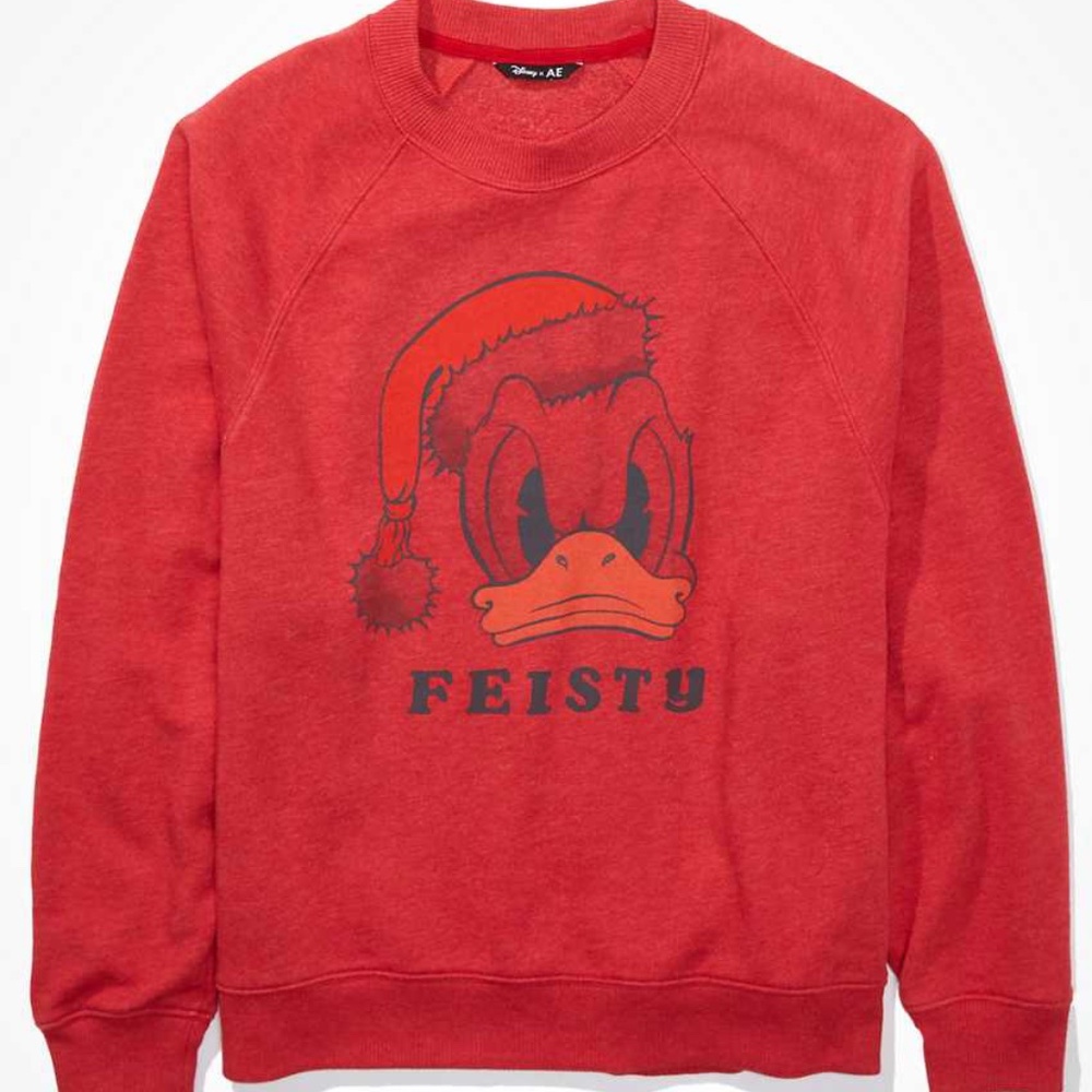 NEW Disney X AE Fleece Crew Neck Sweatshirt